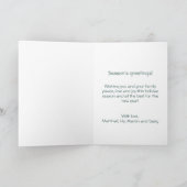 クリスマスの魔法を信じて ホリデー カード (内部)