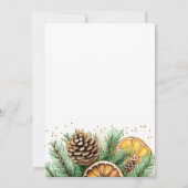 クリスマスの魔法を明るくする ホリデーパーティーの招待状 招待状 (裏面)