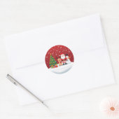 クリスマスの魔法を輝かせて ラウンドシール (封筒)