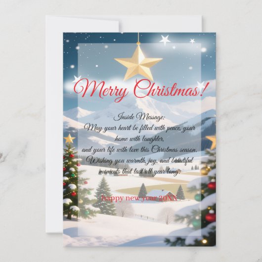クリスマスの魔法を願って クリスマスカード (正面)