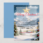 クリスマスの魔法を願って クリスマスカード (正面/裏面)