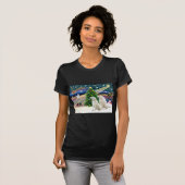 クリスマスの魔法クバース犬 (2) Tシャツ (正面フル)