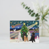 クリスマスの魔法プードル - スタンダード (5) シーズンポストカード (スタンド正面)