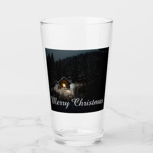クリスマスの魔法使いのコテージ タンブラーグラス (正面)