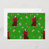 クリスマスの魔法使いBefana シーズンポストカード (正面/裏面)