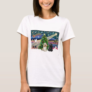 クリスマスの魔法-コッカー・ペア Tシャツ