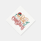 クリスマスの魔法 スタンダードカクテルナプキン (角)