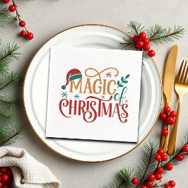 クリスマスの魔法 スタンダードカクテルナプキン