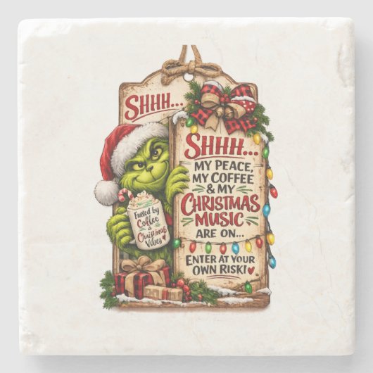 クリスマスの魔法 ストーンコースター (正面)