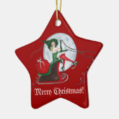 クリスマスの魔法 セラミックオーナメント (左)