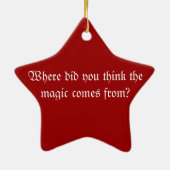 クリスマスの魔法 セラミックオーナメント (裏面)