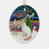 クリスマスの魔法 トルコバン セラミックオーナメント (右)