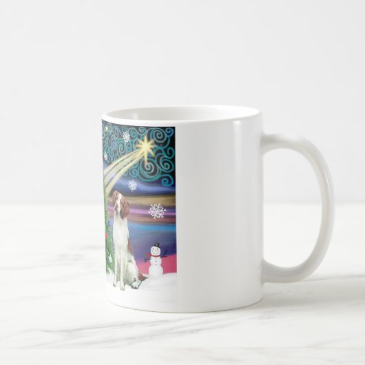 クリスマスの魔法 ブリタニースパニエル コーヒーマグカップ (右)