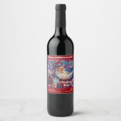 クリスマスの魔法 ワインラベル (正面)