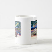 クリスマスの魔法 - 二匹のメインクーン コーヒーマグカップ (中央)