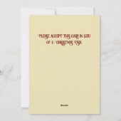 クリスマスの魚の交換フラット シーズンカード (裏面)