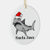 クリスマスの鮫 セラミックオーナメント (右)