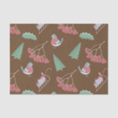 クリスマスの鳥とソリ 薄葉紙 (正面)