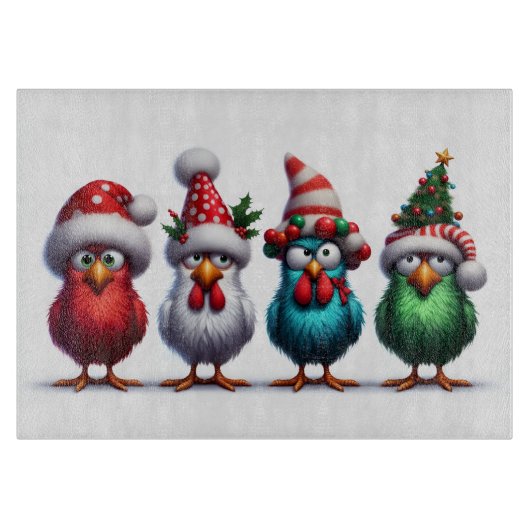 クリスマスの鳥のカッティングボード カッティングボード (正面)