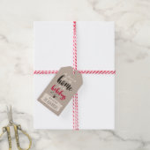 クリスマスの鳥の「休暇のためのホーム」パーソナル ギフトタグ (より糸付き)