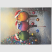 クリスマスの鳥を針金で切り離す 薄葉紙 (正面)