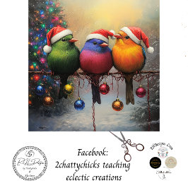 クリスマスの鳥を針金で切り離す 薄葉紙