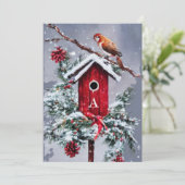 クリスマスの鳥小屋の最初の予算は、クリスマスプレゼント シーズンカード (スタンド正面)