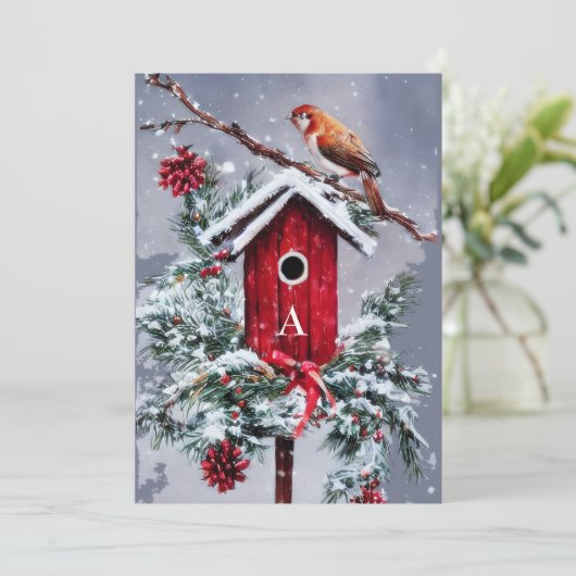 クリスマスの鳥小屋の最初の予算は、クリスマスプレゼント シーズンカード (スタンド正面)