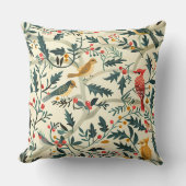 クリスマスの鳥離れと鳥 クッション (正面)