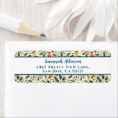 クリスマスの鳥離れと鳥 ラベル (インサイチュ)