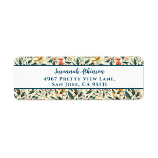 クリスマスの鳥離れと鳥 ラベル