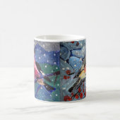 クリスマスの鳥 コーヒーマグカップ (中央)