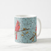 クリスマスの鳥、ショウジョウコウカンチョウ コーヒーマグカップ (正面右)