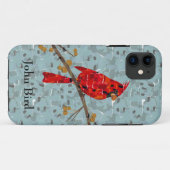 クリスマスの鳥、ショウジョウコウカンチョウ Case-Mate iPhoneケース (裏面(横))