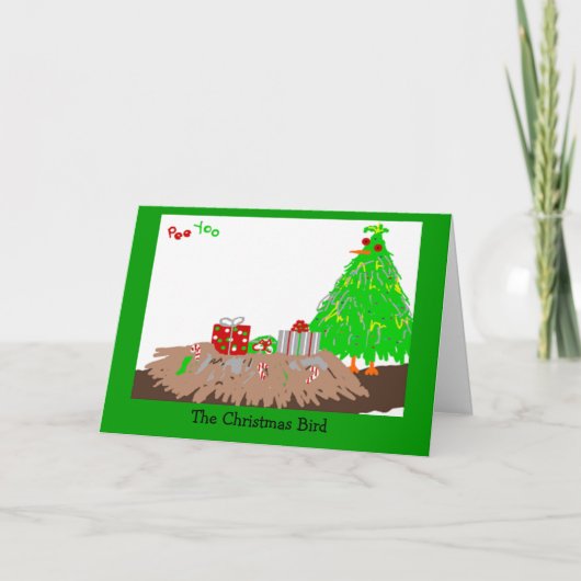 クリスマスの鳥 シーズンカード (正面)