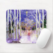 クリスマスの鳩の天使 マウスパッド (マウス)