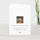 クリスマスの鳩カード シーズンカード (裏面)