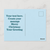クリスマスの鳩、クリスマスツリー、愛、平和、喜び ポストカード (裏面)