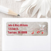 クリスマスの鳩 ラベル (インサイチュ)