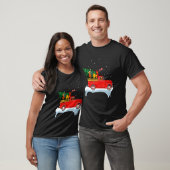 クリスマスの鶏の車 クリスマスのニワトリの服 Tシャツ (ユニセックス)