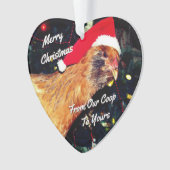 クリスマスの鶏 オーナメント (正面)