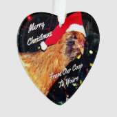 クリスマスの鶏 オーナメント (正面)