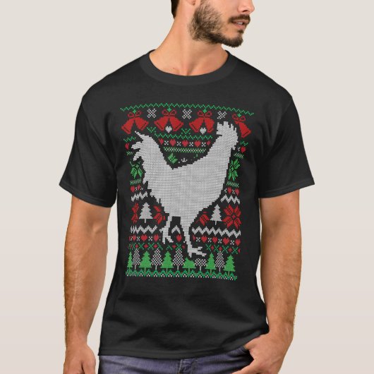 クリスマスの鶏 Tシャツ (正面)