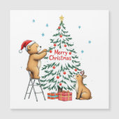 クリスマスの鹿とクマ (正面)