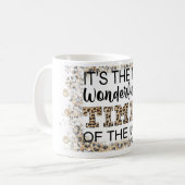 クリスマスの鹿のマグカップ コーヒーマグカップ (正面左)