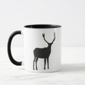 クリスマスの鹿の動物 マグカップ (左)