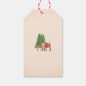クリスマスの鹿の名入れギフトタグ ギフトタグ (裏面)