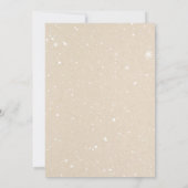 クリスマスの鹿または牝鹿の性別発表招待状 招待状 (裏面)