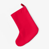 クリスマスの鹿 スモールクリスマスストッキング (裏面 (吊り時))