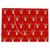 クリスマスの鹿 ラージペーパーバッグ (裏面)